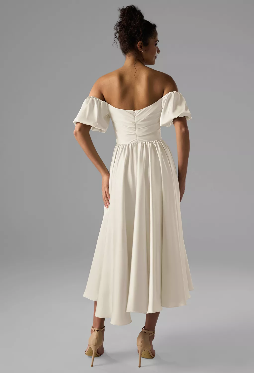 AW Kye Ivory  Cocktail Wedding Guest Dresses